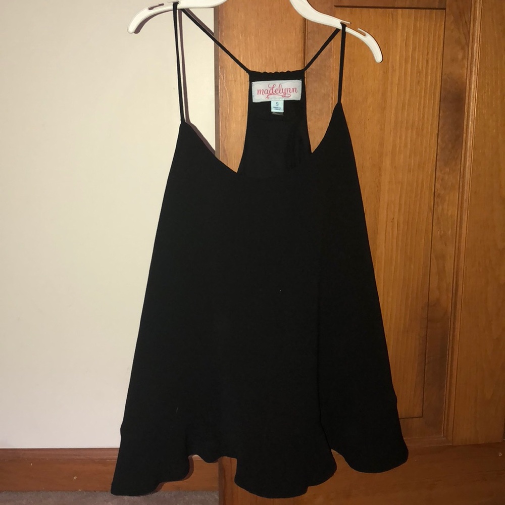 Black tank top